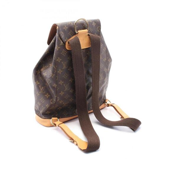 LOUIS VUITTON Brown Monogram Leather Backpack